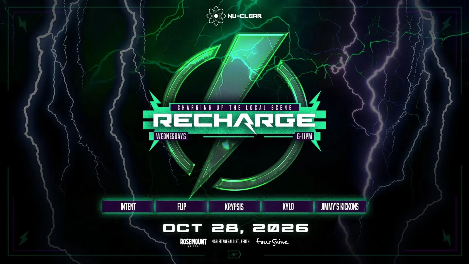 RECHARGE WEDNESDAYS - OCTOBER 28TH poster