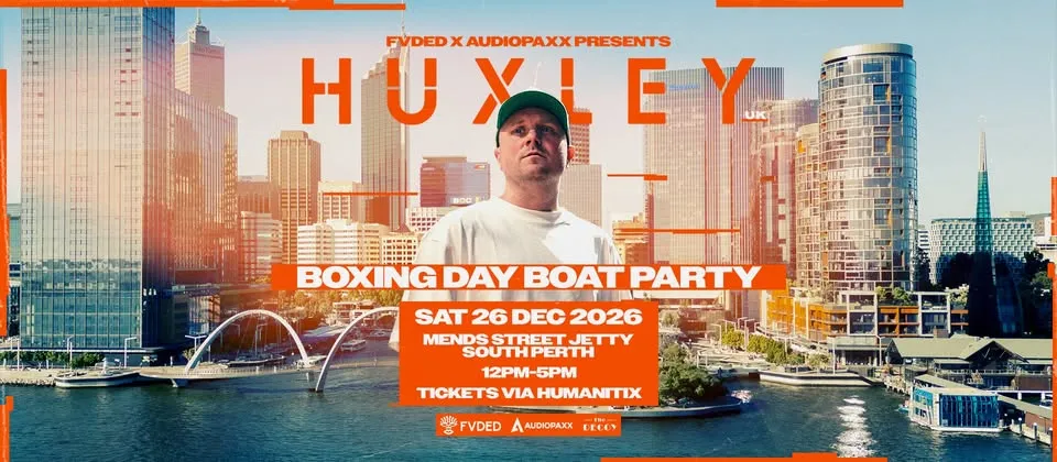 FVDED pres. HUXLEY (UK) — Boxing Day Boat Party poster