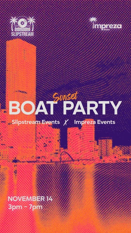 14/11/2026 Sunset Boat Party poster
