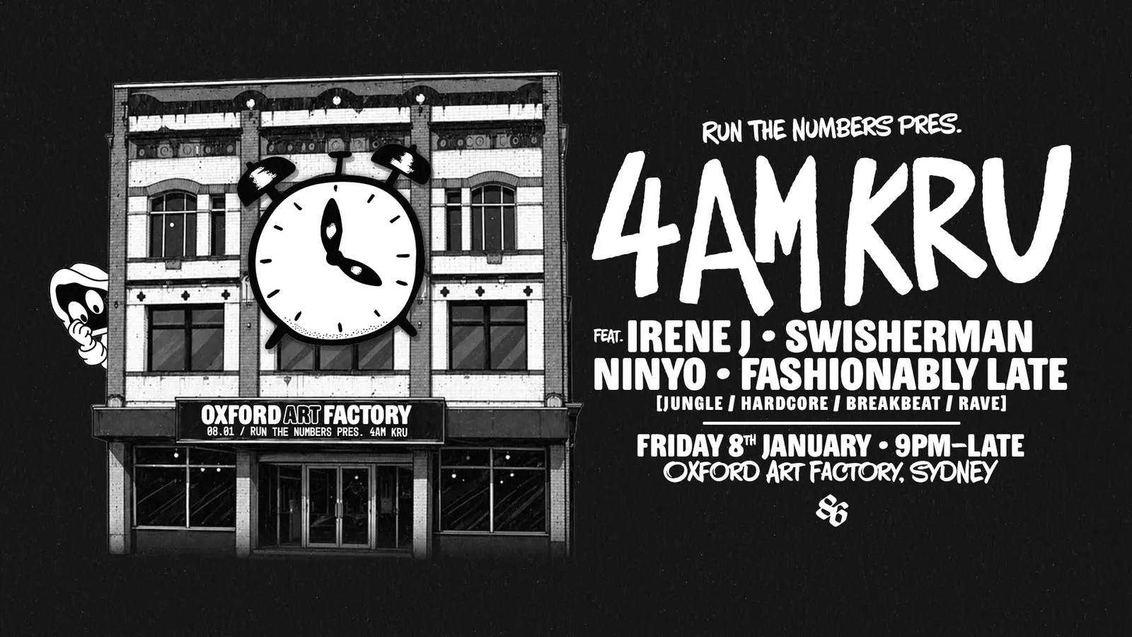 Run The Numbers Presents 4AM KRU poster