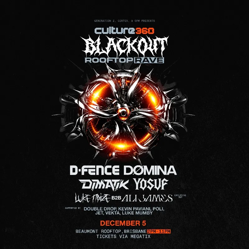 CULTURE: BLACKOUT (Edition 5.0) (Rooftop Rave) (BRISBANE) poster