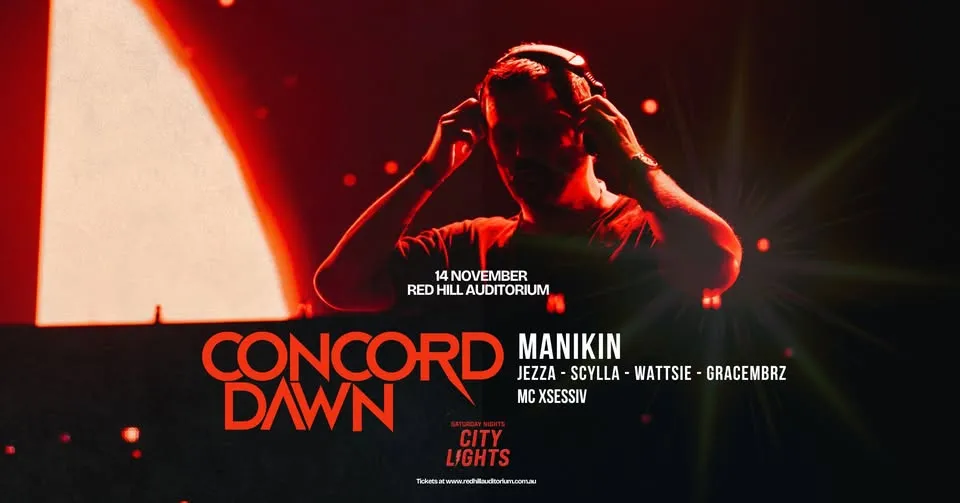 CONCORD DAWN // Red Hill Auditorium poster