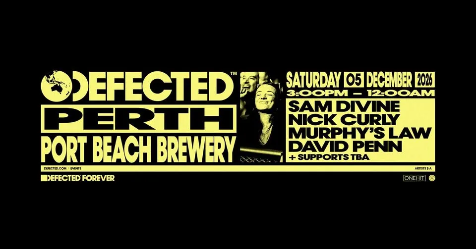 Defected Perth 2026 poster