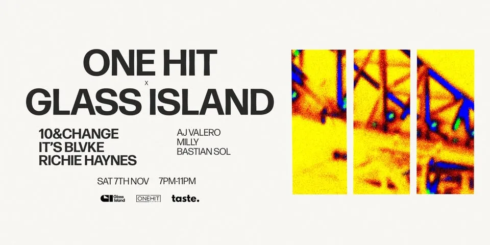 One Hit x Glass Island - Sat Nov 7 poster