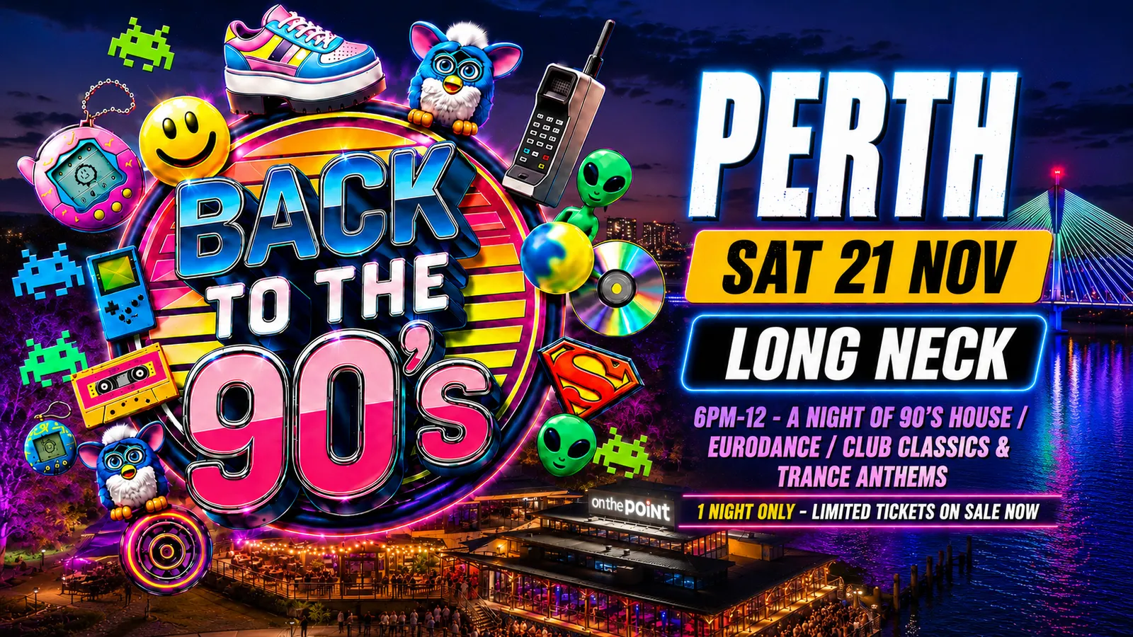 Back to the 90's - Perth (Launch Party) poster