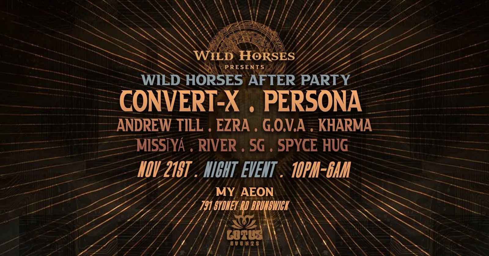 Wild Horses After Party (Night) Saturday 21.11 poster