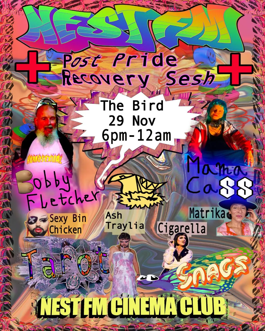 NEST FM POST PRIDE RECOVERY PARTY poster