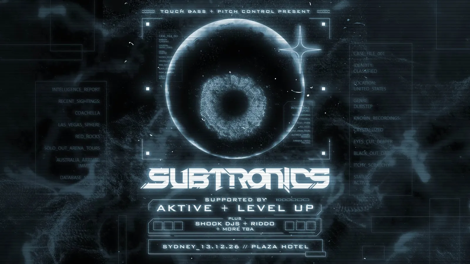 SUBTRONICS | SYDNEY | SUPPORTED BY LEVEL UP + AKTIVE poster