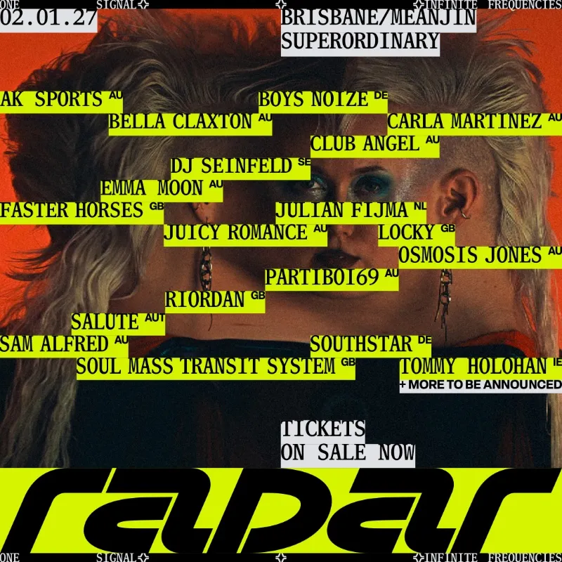 RADAR FESTIVAL - BRISBANE 2027 poster