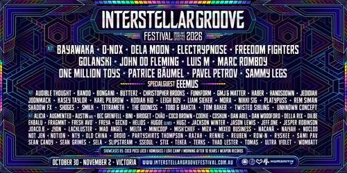 Interstellar Groove Festival 2026 poster