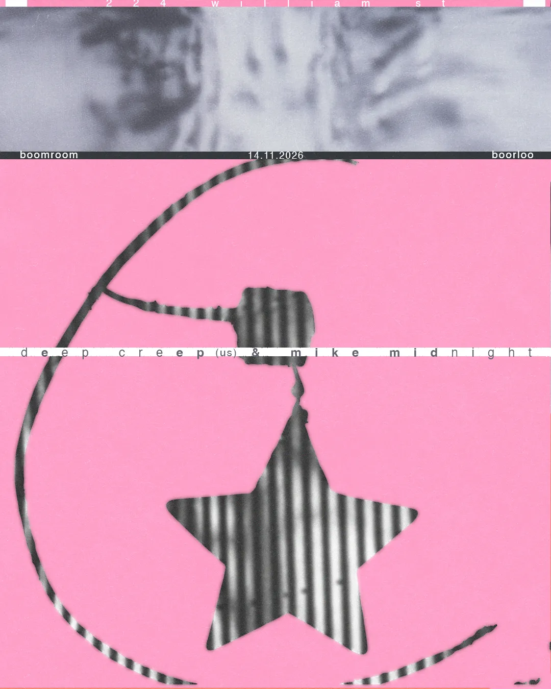 deep creep (us) & Mike Midnight all night poster