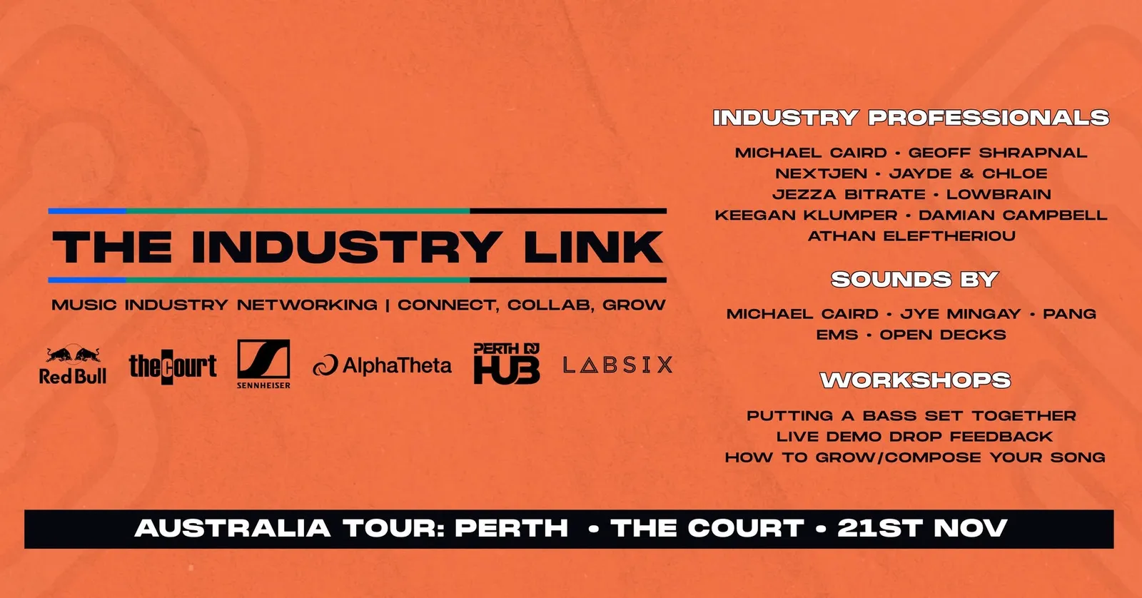 The Industry Link Event - Perth poster