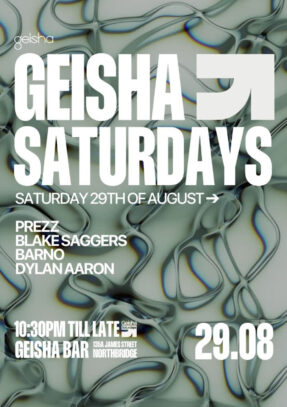 GEISHA SATURDAYS (Sat 29/08) poster