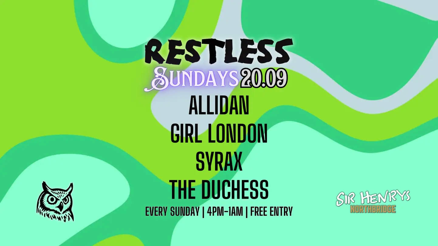 RS131: Restless Sundays poster