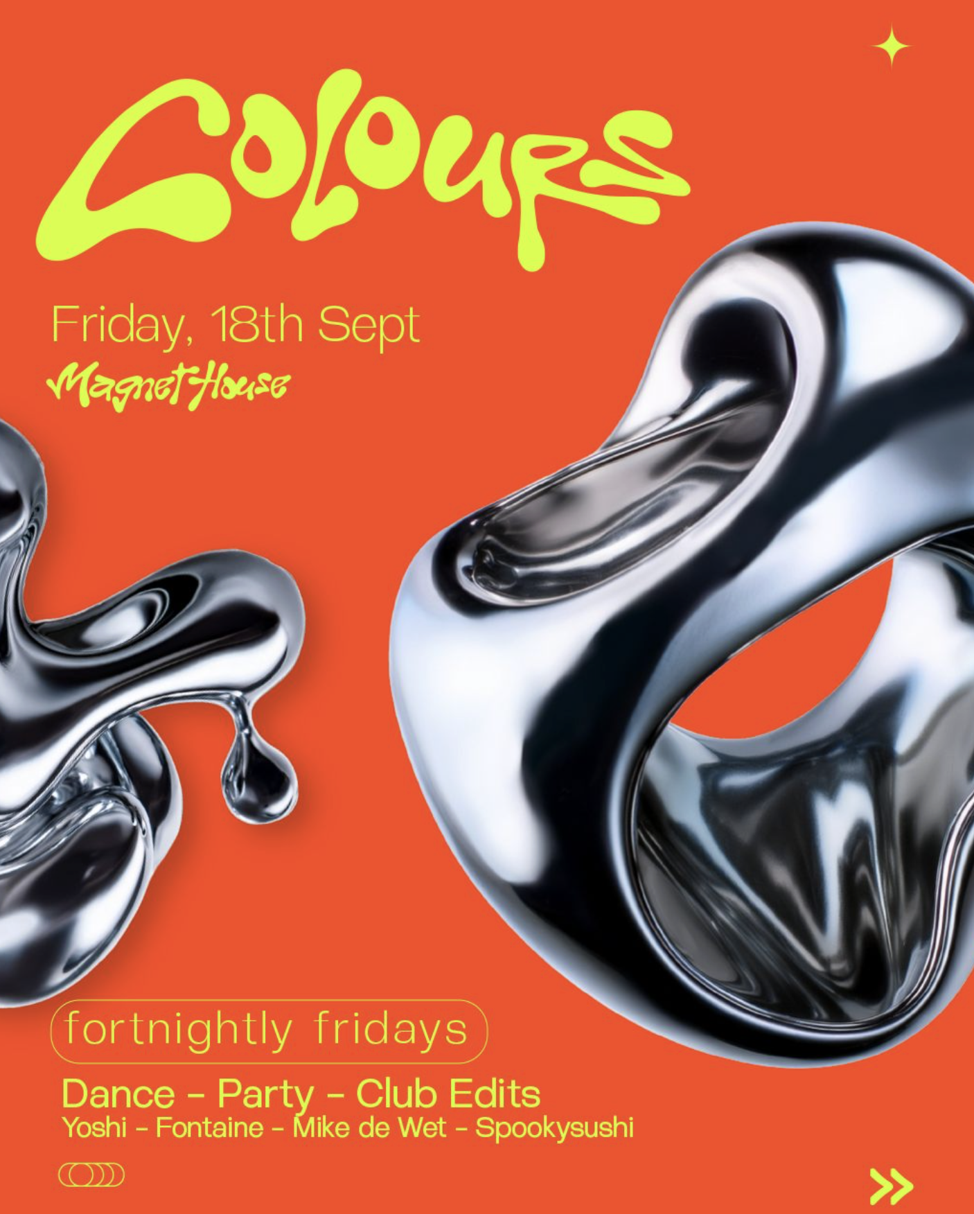 Colours FridaysPERTH poster