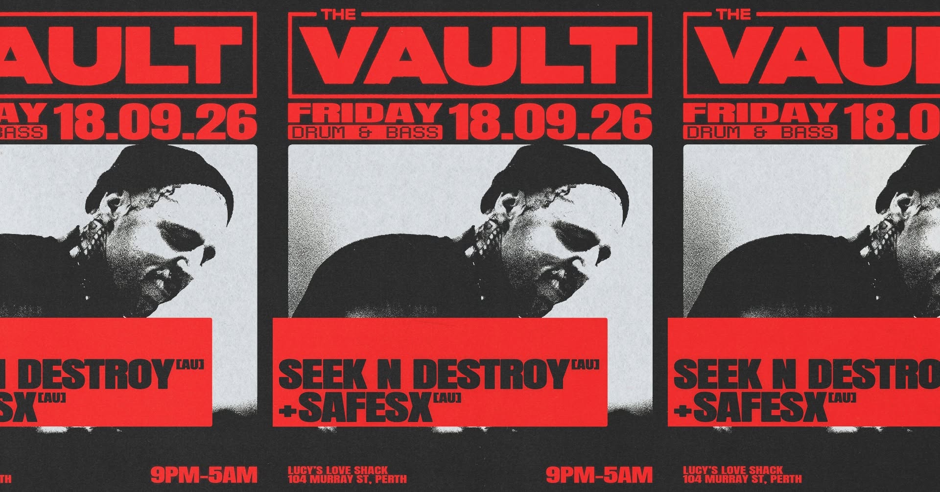 The Vault | Fridays ft. Seek N Destroy (AU) + Safesx (AU) poster