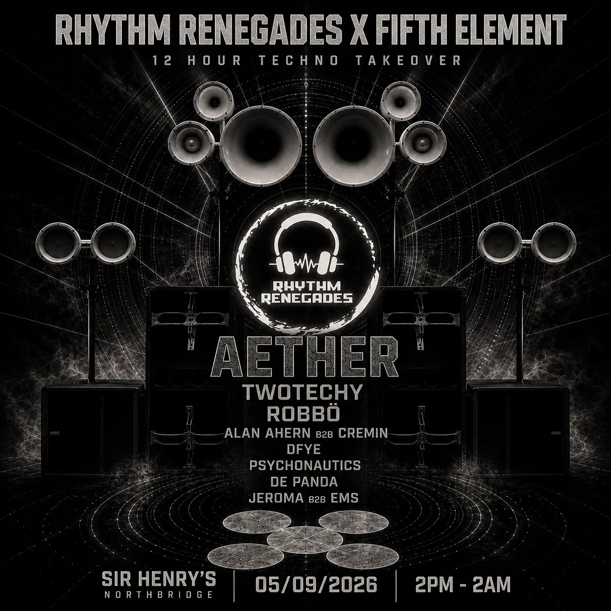 Rhythm Renegades x Fifth Element All Dayer poster