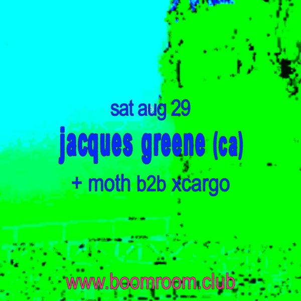 Jacques Greene (CA) + Moth B2B Xcargo poster