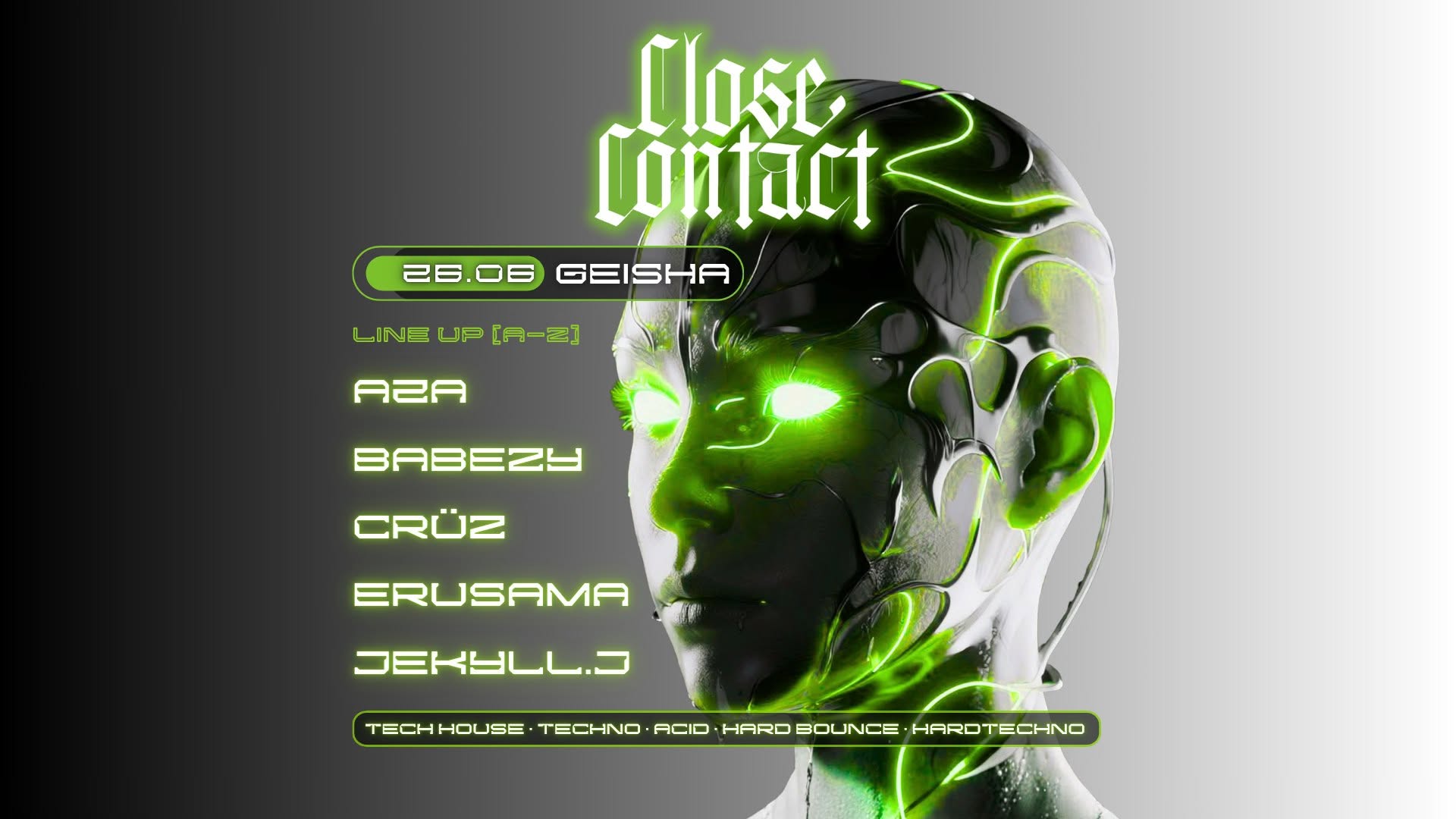 CLOSE CONTACT — Geisha’s Rave [#09] poster