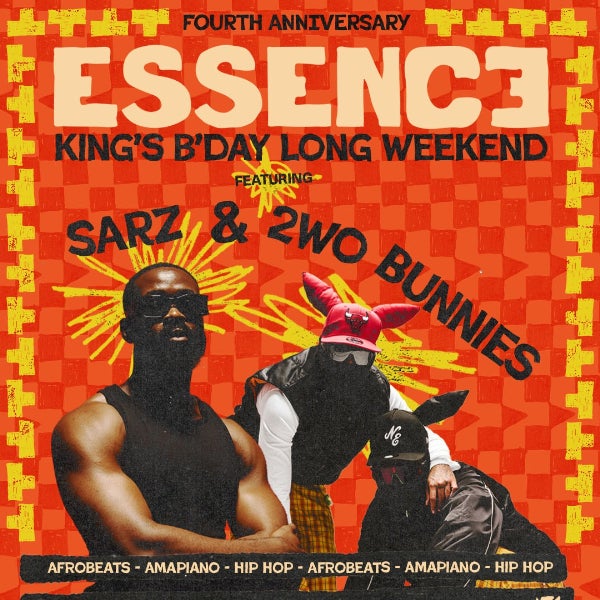 essence presents sarz and 2wo bunnies poster