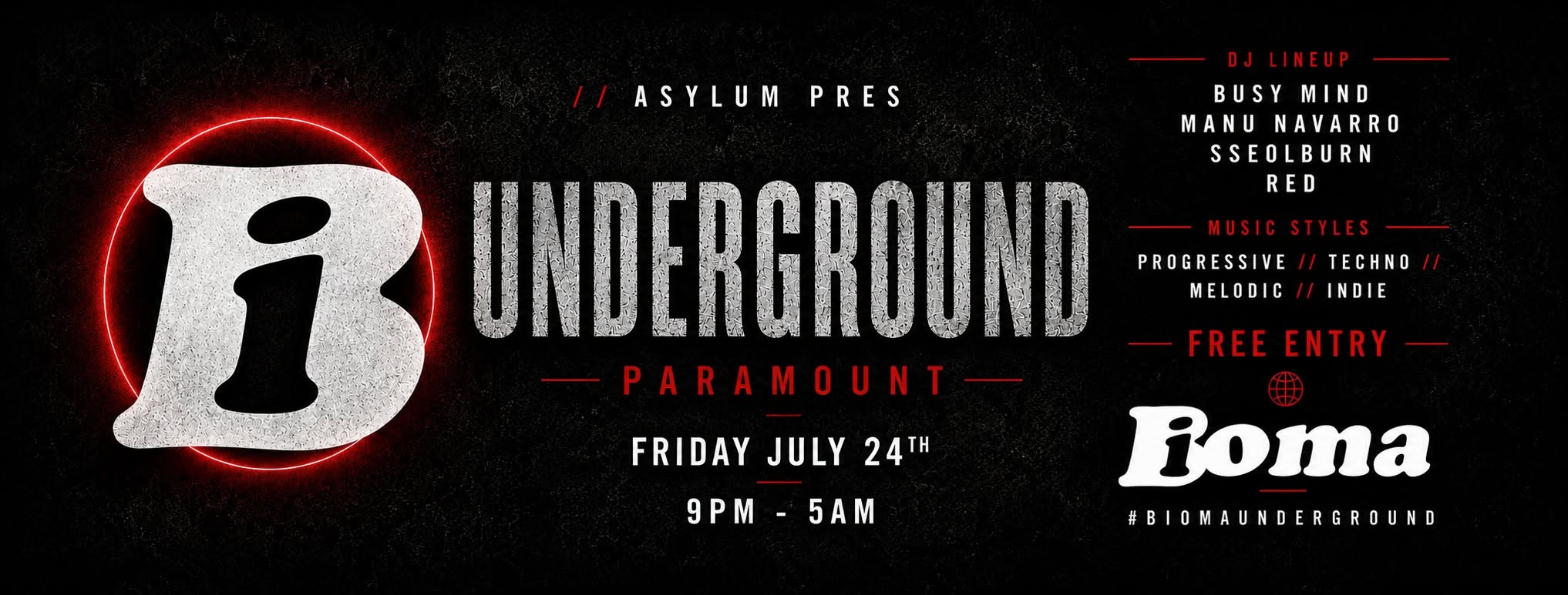 Asylum Prs BIOMA UNDERGROUND poster